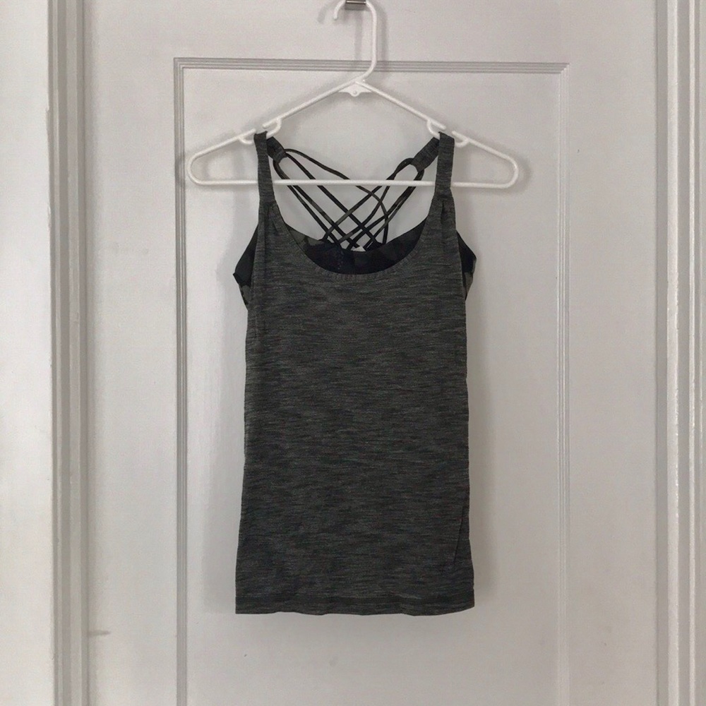 Dark green lululemon tank size 6